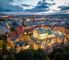 Noc Muzeów Kraków - panorama starego miasta