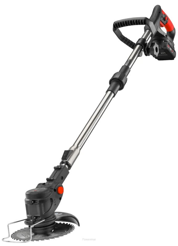 Ranking podkaszarek akumulatorowych z wykorzystaniem modelu Red Technic RTPKA0104 Podkaszarka akumulatorowa RTPKA0104 Red Technic z żyłką, tarczami i nożami