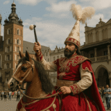 Lajkonik krakowski - parada na Rynku Głównym