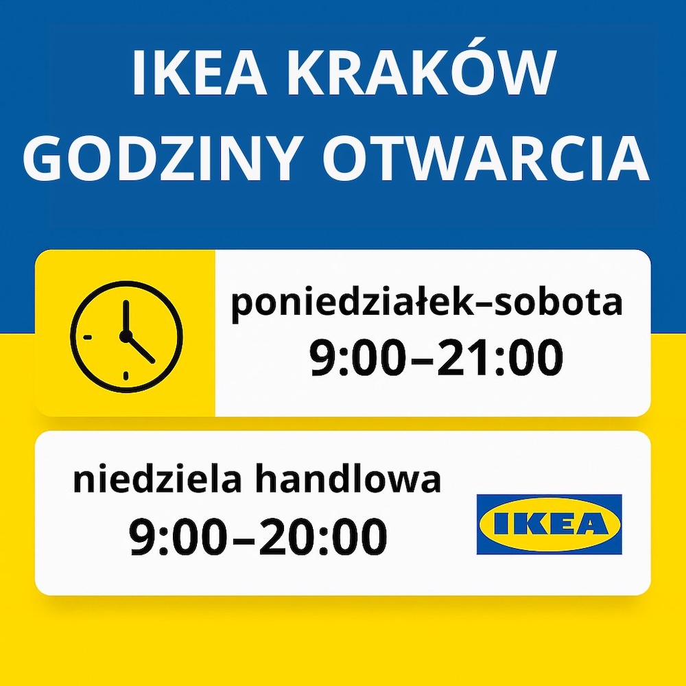 Ikea Kraków - godziny otwarcia w niedziele handlowe Ikea Kraków - godziny otwarcia w dni powszednie i weekendy