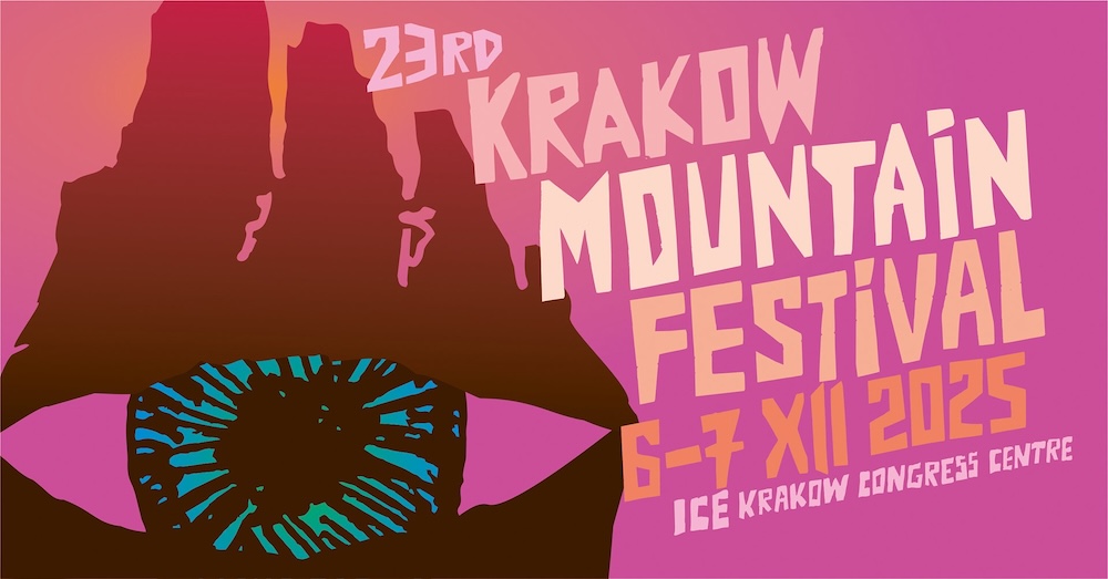 krakowski festiwal górski - plakat zapowiadający wydarzenie krakowski festiwal górski - promocja wydarzenia