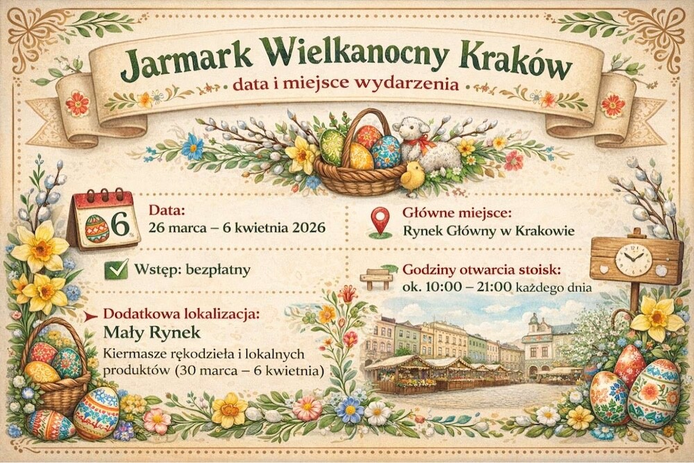 jarmark wielkanocny kraków - kiedy i gdzie 