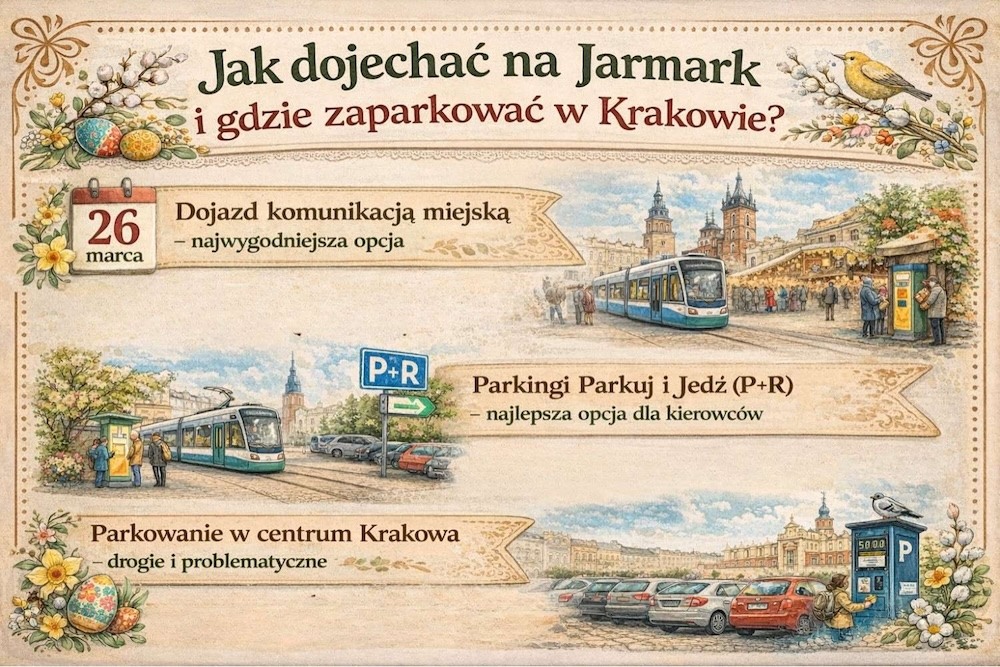 jarmark wielkanocny kraków - dojazd 