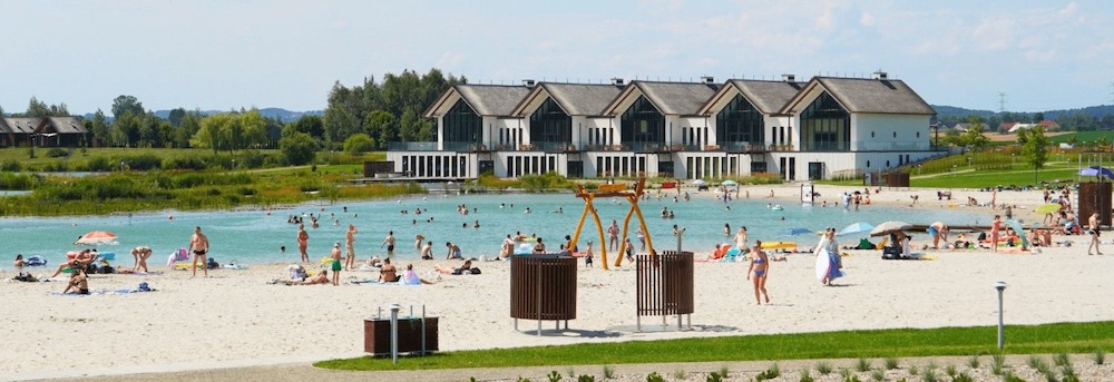 kuter port - miejsce do pływania w gdowie kąpielisko w gdowie - kuter port