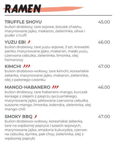 najlepszy ramen w Krakowie – Yatai Sushi Otsumami Bar jako piąty lokal