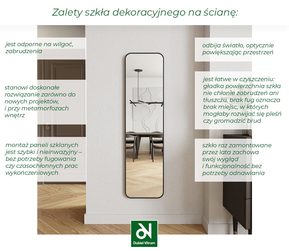 zalety szkła dekoracyjnego 