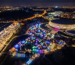 Ogród Świateł Kraków z góry