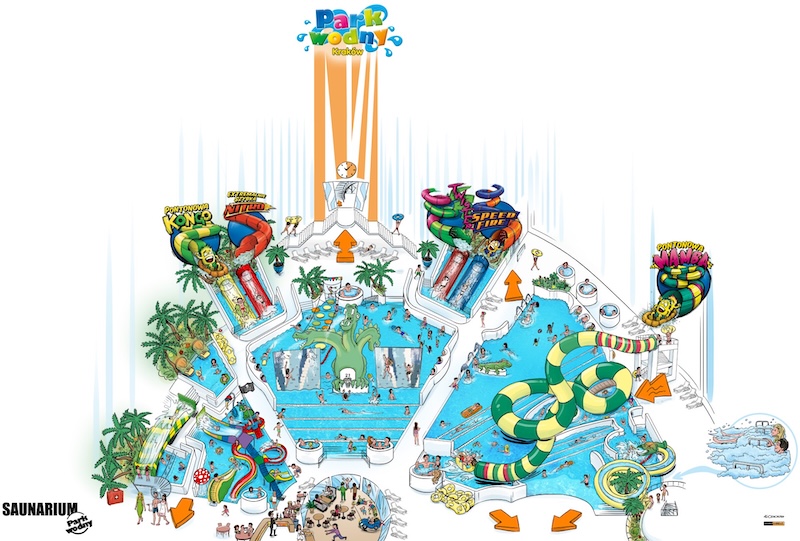 park wodny kraków – mapa z atrakcjami