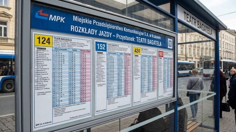 rozkład jazdy mpk kraków na przystanku