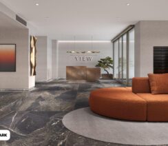 Nowoczesne lobby inwestycji The View EKOPARK